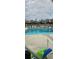 A community pool on a sunny day, with multiple lounge chairs by the water at 7060 Lafayette St # 7060, Pinellas Park, FL 33781