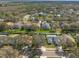 Expansive aerial view of the neighborhood showcasing the mature landscaping and green lawns at 9415 Pebble Glen Ave, Tampa, FL 33647