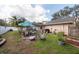 A well-maintained backyard with mature trees offering shade and privacy for outdoor enjoyment at 9415 Pebble Glen Ave, Tampa, FL 33647