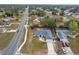Aerial view of a single Gathering home from above the street at 10424 Gifford Dr, Spring Hill, FL 34608