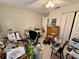 Bedroom with tile flooring, ceiling fan and closet at 1151 Thayer St, Safety Harbor, FL 34695