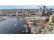 Waterfront view with docks and boats, showing an amazing skyline at 1209 E Cumberland Ave # 2802, Tampa, FL 33602