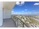 Enjoy city and water views from this spacious balcony with modern railings and contemporary design at 1209 E Cumberland Ave # 2802, Tampa, FL 33602