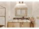 Chic bathroom featuring a unique vanity, stylish mirror, and modern lighting at 1209 E Cumberland Ave # 2802, Tampa, FL 33602
