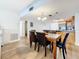 Dining area is open to the kitchen and offers tile floors throughout at 12924 Gulf Blvd # 503, Madeira Beach, FL 33708
