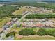 Elevated view of a residential community featuring pristine landscaping, lush trees, and peaceful surroundings at 13069 Paddock Wood Pl, Riverview, FL 33579