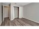 This bedroom features wood floors and a closet at 1400 Gandy N Blvd # 502, St Petersburg, FL 33702