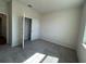 Bright bedroom with plush carpet flooring and a spacious closet at 17049 James Trl, Parrish, FL 34219