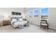 Bright bedroom with carpeted floors, large windows and tray ceiling at 17114 James Trl, Parrish, FL 34219
