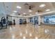 Full view of the dance and yoga studio with a full wall of mirrors and plenty of room at 19477 Coastal Shore Ter, Land O Lakes, FL 34638