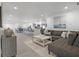 Spacious living room featuring a large sectional, stylish decor, open layout, and a modern kitchen at 1984 Kansas Ne Ave, St Petersburg, FL 33703