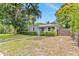 Quaint single-story house featuring a tidy lawn, mature trees and inviting curb appeal at 4417 7Th N Ave, St Petersburg, FL 33713