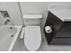Elegant bathroom with a luxurious toilet, sleek tile floors, and modern fixtures at 4501 24Th S Ave, St Petersburg, FL 33711