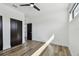 Bright bedroom with closet, natural light, and wood flooring at 4501 24Th S Ave, St Petersburg, FL 33711