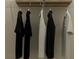 Organized closet featuring clothes hanging neatly on hangers at 9352 Bonita Mar Dr, Parrish, FL 34219
