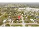 Aerial view of the home's location relative to local waterways and adjacent neighborhood at 38944 Carr Dr, Zephyrhills, FL 33540