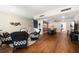 Wide open living area with plenty of room for entertaining and a view of the dining room at 700 Island Way # 404, Clearwater Beach, FL 33767