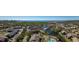 This aerial perspective captures the community's lush landscaping, ponds, and neighborhood layout at 8350 Savannah Trace Cir # 1808, Tampa, FL 33615