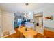 Open-concept dining area connects to the kitchen and living room, creating a seamless flow for modern living and entertaining at 8350 Savannah Trace Cir # 1808, Tampa, FL 33615
