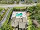 Aerial view of community pool and surrounding landscape at 9100 Dr Martin Luther King Jr N St # 1508, St Petersburg, FL 33702
