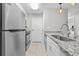 Kitchen with a modern sink and faucet, as well as stainless steel appliances at 9100 Dr Martin Luther King Jr N St # 1508, St Petersburg, FL 33702