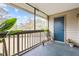 Spacious screened patio with a view of the property and space for outdoor living at 9100 Dr Martin Luther King Jr N St # 1508, St Petersburg, FL 33702