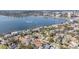 Scenic aerial view of a charming neighborhood with waterfront views and stunning architectural details at 102 Adriatic Ave, Tampa, FL 33606