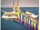 Illuminated Skyway Bridge with a cruise ship passing underneath at 1504 Valley Forge Blvd, Sun City Center, FL 33573