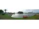 Scenic water view with docks and red platform at 1504 Valley Forge Blvd, Sun City Center, FL 33573