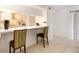 Kitchen bar with counter seating and open view to the kitchen at 3600 42Nd S St # 52B, St Petersburg, FL 33711
