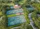 Aerial view of the multiple tennis courts at the Innisbrook Resort and Golf Club in Palm Harbor, Florida at 36750 Us Highway 19 N # 6-214, Palm Harbor, FL 34684