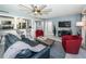 Spacious living room open to the modern kitchen, with plenty of room for entertaining and relaxing, complete with stylish decor at 36750 Us Highway 19 N # 6-214, Palm Harbor, FL 34684