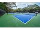 View of the community pickleball courts with surrounding trees at 36750 Us Highway 19 N # 6-214, Palm Harbor, FL 34684