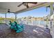 Patio offers water views and plenty of room for relaxing at 4383 Biscayne Dr, Hernando Beach, FL 34607