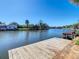 View from dock with canal view in residential neighborhood at 6323 Newtown Cir # 23A1, Tampa, FL 33615