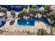 Aerial view of the community pool at 6323 Newtown Cir # 23A1, Tampa, FL 33615
