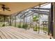 Deck overlooking the water, enclosed for protection and beautiful views at 680 George S St, Tarpon Springs, FL 34688