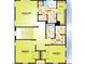 Second floor plan showcasing a Primary suite with walk-in closet, bathroom 2, utility room, and bedrooms 2 and 3 at 7125 6Th N Ave, St Petersburg, FL 33710