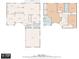 Detailed floor plan showcasing the layout of this 3087 sq ft two-story home at 2075 Warwick Dr, Oldsmar, FL 34677