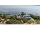 Aerial view of waterfront property showcasing its prime location and stunning waterfront views at 2158 Blossom S Way, St Petersburg, FL 33712