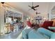 Bright living area with water views features eclectic decor and a comfortable seating arrangement at 2158 Blossom S Way, St Petersburg, FL 33712