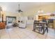 Open concept living room with high ceilings and natural light flowing in from the patio at 2263 Citrus Ct, Clearwater, FL 33763