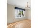 Bedroom featuring a modern chandelier, and window overlooking water view at 2300 S Shore Se Dr, St Petersburg, FL 33705