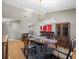 This formal dining area boasts an elegant chandelier and lovely decor that is perfect for hosting dinner parties at 2300 S Shore Se Dr, St Petersburg, FL 33705