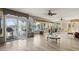 Spacious lanai with views to the outside at 2300 S Shore Se Dr, St Petersburg, FL 33705
