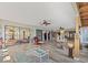 Beautiful lanai with ceiling fans and views to the waterfront at 2300 S Shore Se Dr, St Petersburg, FL 33705