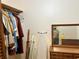 Walk-in closet equipped with shelving and rod for ample storage and organization at 2300 S Shore Se Dr, St Petersburg, FL 33705