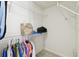 This walk-in closet has shelving and ample storage space for clothes and luggage at 2712 Conch Hollow Dr, Brandon, FL 33511