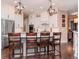 Open concept kitchen with a marble island, pendant lighting, and stainless steel appliances at 4302 W San Pedro St, Tampa, FL 33629