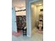 Charming bathroom featuring a shower, toilet, and decorative storage at 4908 Wild Senna Blvd, Tampa, FL 33619
